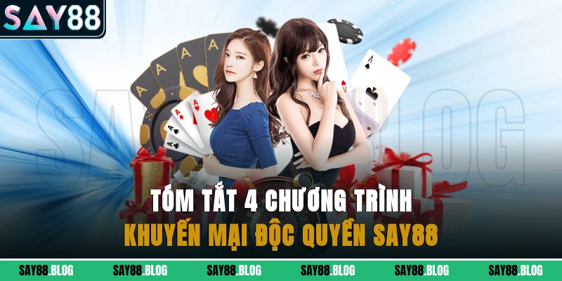 Tóm tắt 4 chương trình khuyến mại độc quyền Say88