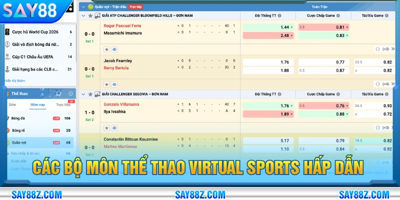 Điểm danh những tựa game thể thao virtual sports hot nhất