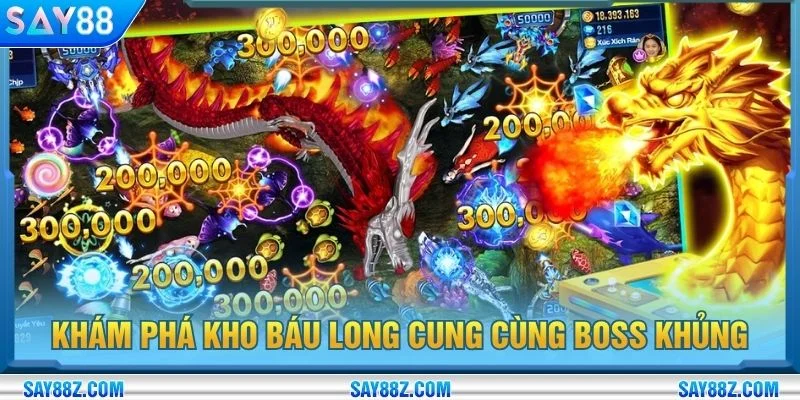 Khám phá kho báu long cung cùng boss khủng