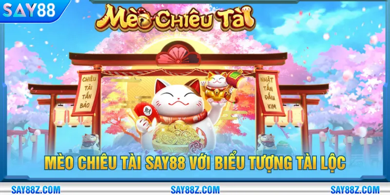 Mèo chiêu tài SAY88 thiết kế hình ảnh may mắn và hấp dẫn