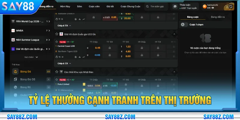 Mức trả thưởng thể thao T Sports cạnh tranh hàng đầu