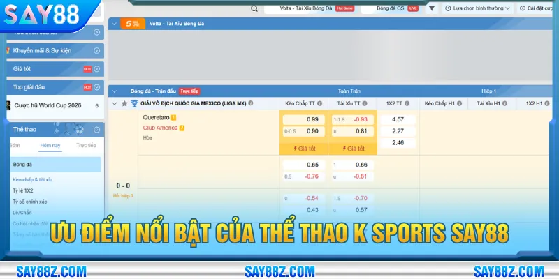 Mức tỷ lệ cược cực cao khi người chơi tham gia tại SAY88