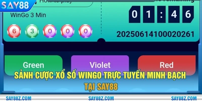Sảnh cược xổ số WINGO trực tuyến minh bạch tại SAY88