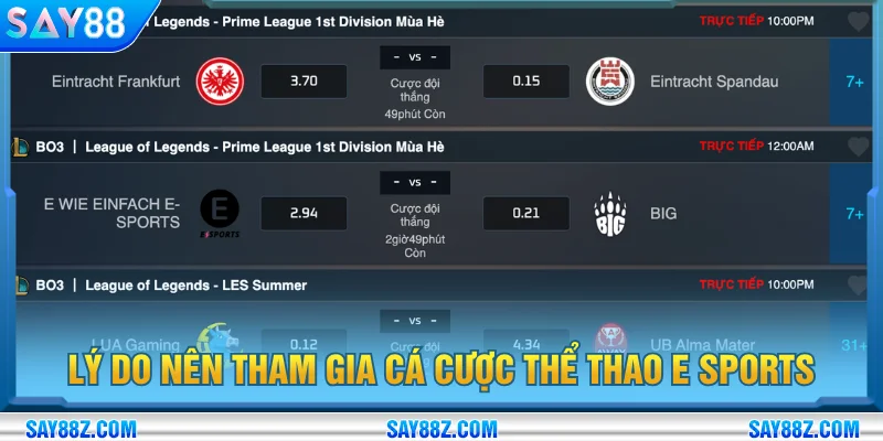 Tham gia trải nghiệm thể thao e sports đẳng cấp